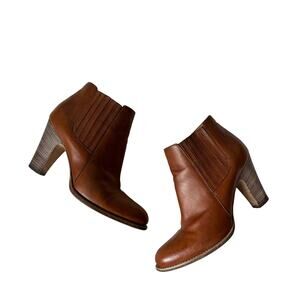 Aquatalia Brown Leather Booties Size 8